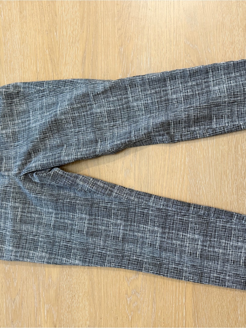 Alfani Petite Black and Gray Plaid Straight-Leg Pants - Picture 2 of 5